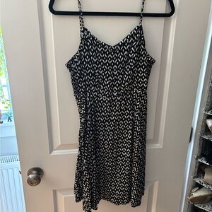 Black and White Skater Dress